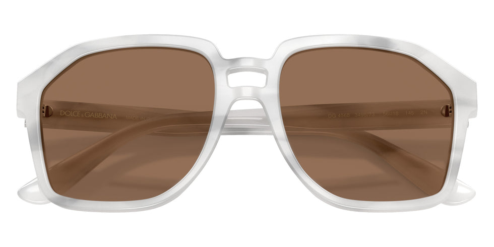 DOLCE&GABBANA DG4568 349573 56 - Striped White / Tabacco #id:dg4568349573_s:104120