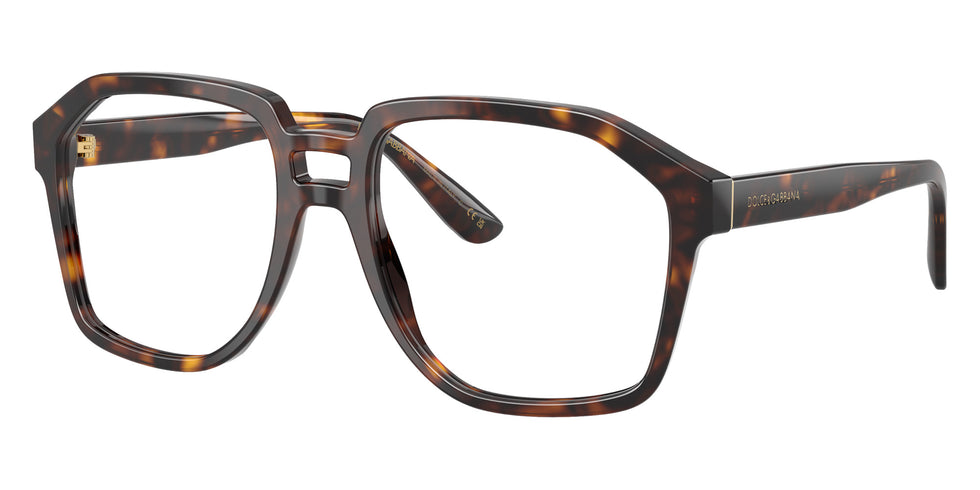 DOLCE&GABBANA DG4568 502/SB 56 - Havana / Clear Blue Light Filter #id:dg4568502sb_s:110105