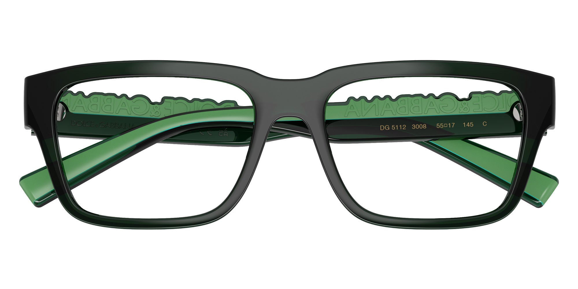 DOLCE & GABBANA DG5112 3008 55 - Transparent Green #id:dg51123008_s:102120