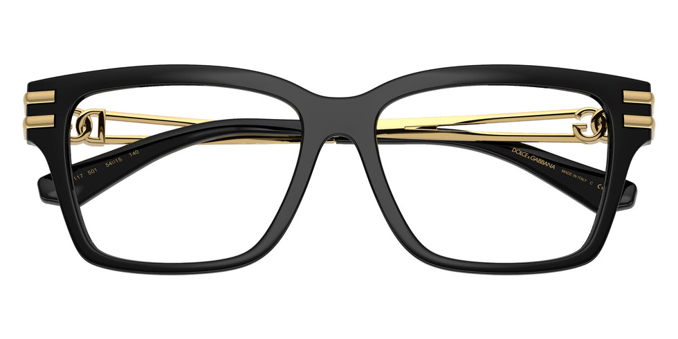 DOLCE&GABBANA DG5117 501 52 - Black / Clear Blue Light Filter #id:dg5117501_s:112120