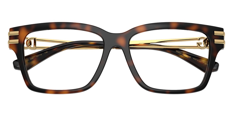 DOLCE&GABBANA DG5117 502 52 - Havana / Clear Blue Light Filter #id:dg5117502_s:116120