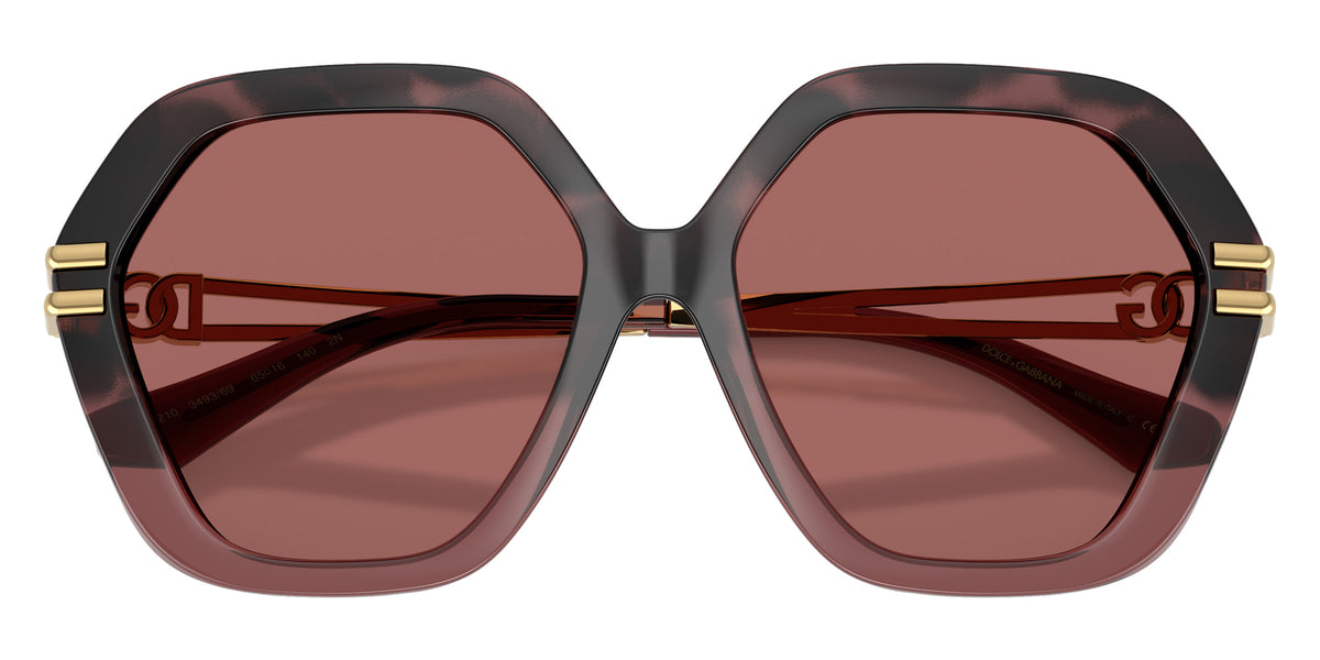 DOLCE&GABBANA DG6210 349369 56 - Burgundy Havana Gradient / Dark Violet #id:dg6210349369_s:100120