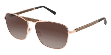 Gold & Wood GAW DUSK 04 59 - Shiny Champagne Gold/Brown Bird's Eye Maple/Brown Tanganyika / Polarized Brown Gradient