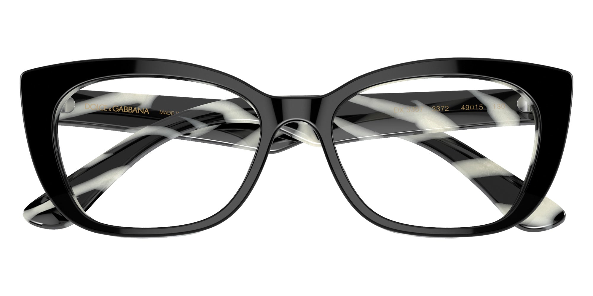 DOLCE & GABBANA DX3357 3372 49 - Black on Zebra #id:dx33573372_s:102120