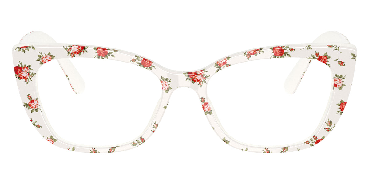 DOLCE&GABBANA DX3357 3487 49 - Print White Roses #id:dx33573487_s:100100