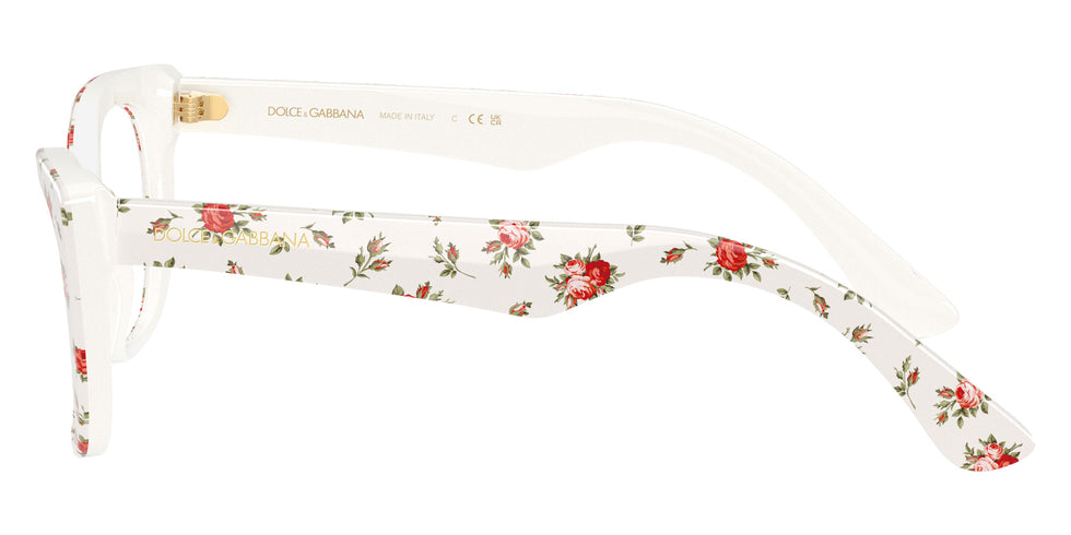 DOLCE&GABBANA DX3357 3487 49 - Print White Roses #id:dx33573487_s:100110