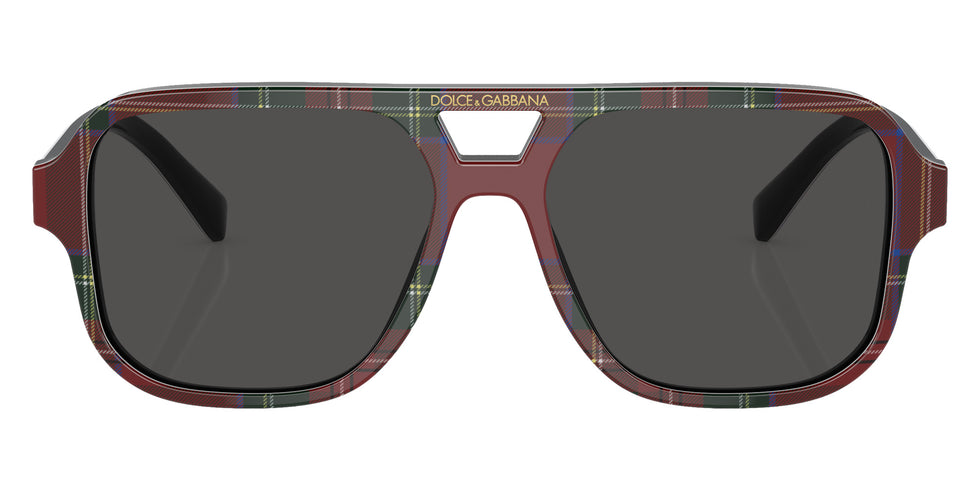 DOLCE & GABBANA DX4003 339787 50 - Red Tartan / Dark Gray #id:dx4003339787_s:100100