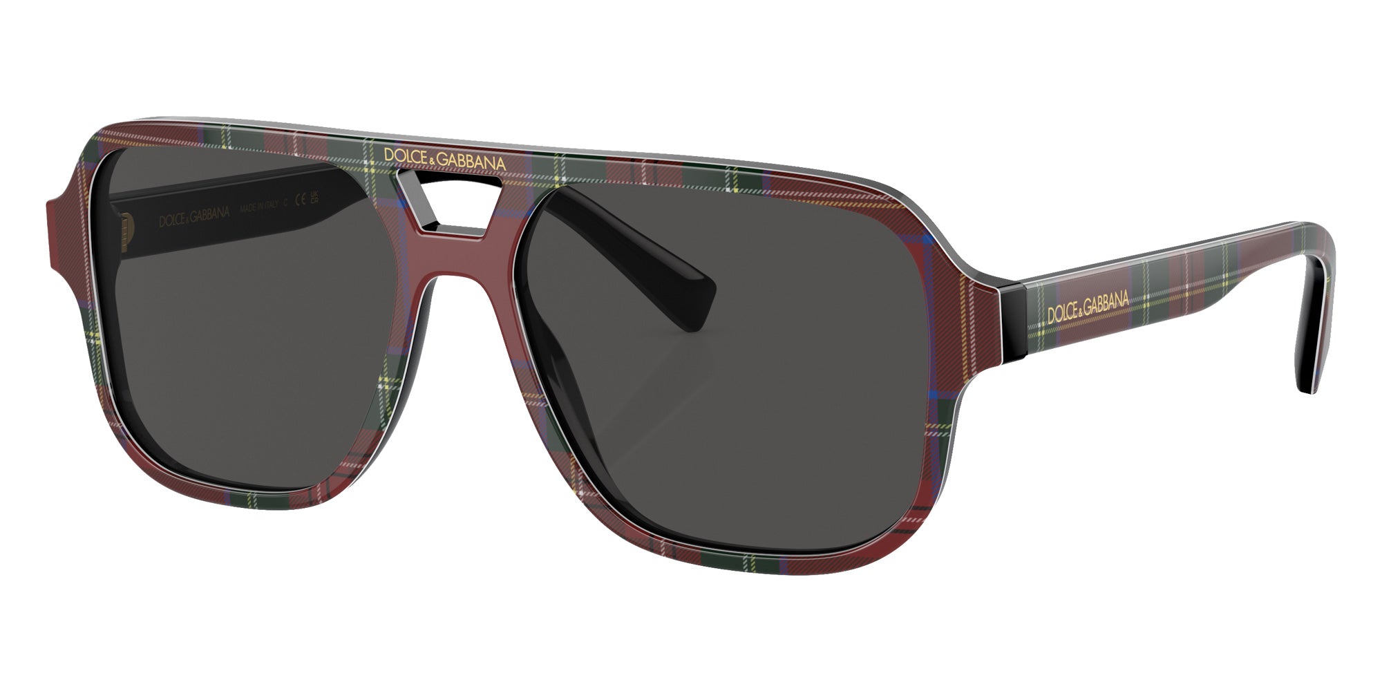 DOLCE & GABBANA DX4003 339787 50 - Red Tartan / Dark Gray #id:dx4003339787_s:100105