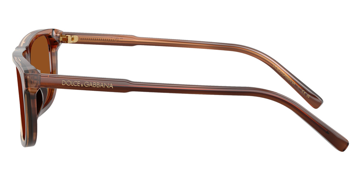 DOLCE&GABBANA DX4009 348173 51 - Transparent Brown/Striped Brown / Dark Brown #id:dx4009348173_s:100110