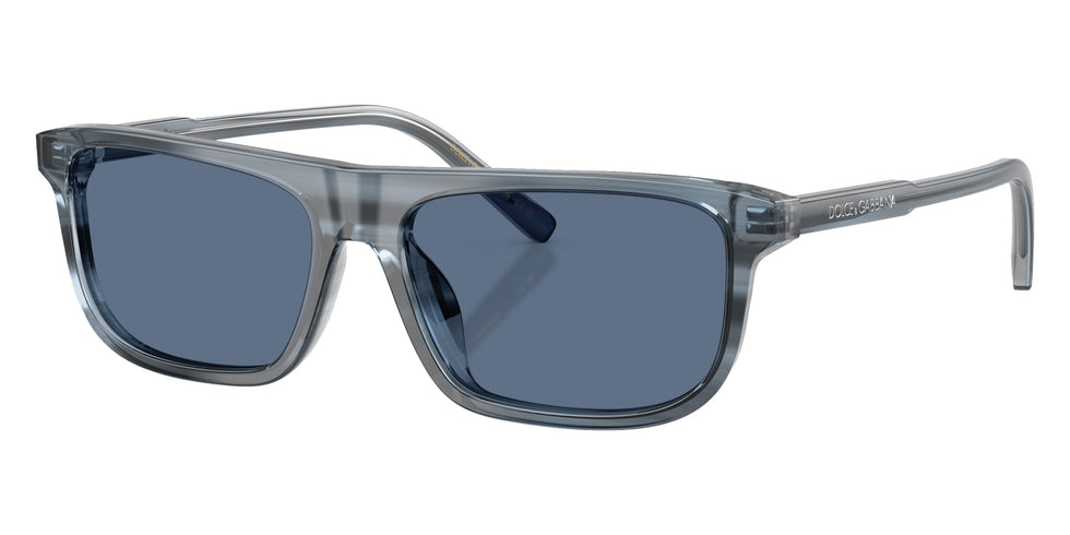 DOLCE&GABBANA DX4009 348280 51 - Transparent Blue/Striped Blue / Blue #id:dx4009348280_s:102105