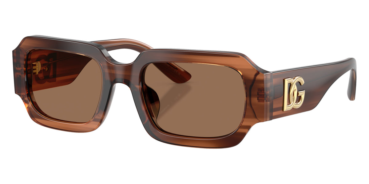 DOLCE&GABBANA DX4011 348173 48 - Transparent Brown/Striped Brown / Dark Brown #id:dx4011348173_s:100105
