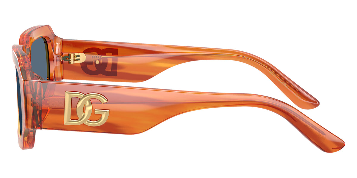 DOLCE&GABBANA DX4011 348380 48 - Transparent Camel/Striped Ginger / Dark Blue #id:dx4011348380_s:104110