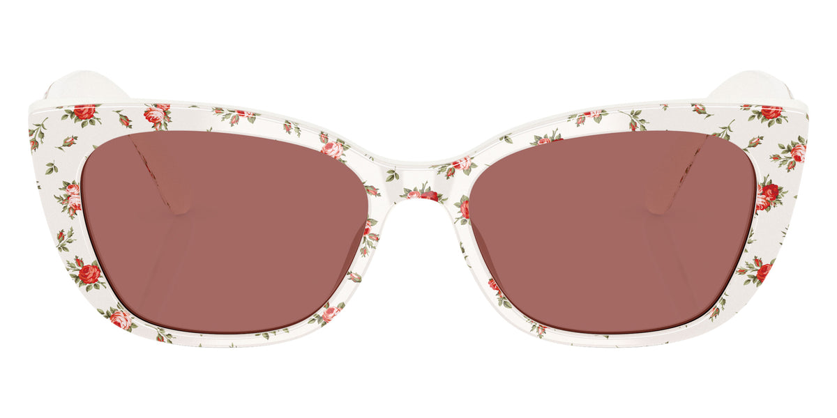 DOLCE&GABBANA DX4427 348769 49 - Print White Roses / Dark Violet #id:dx4427348769_s:100100