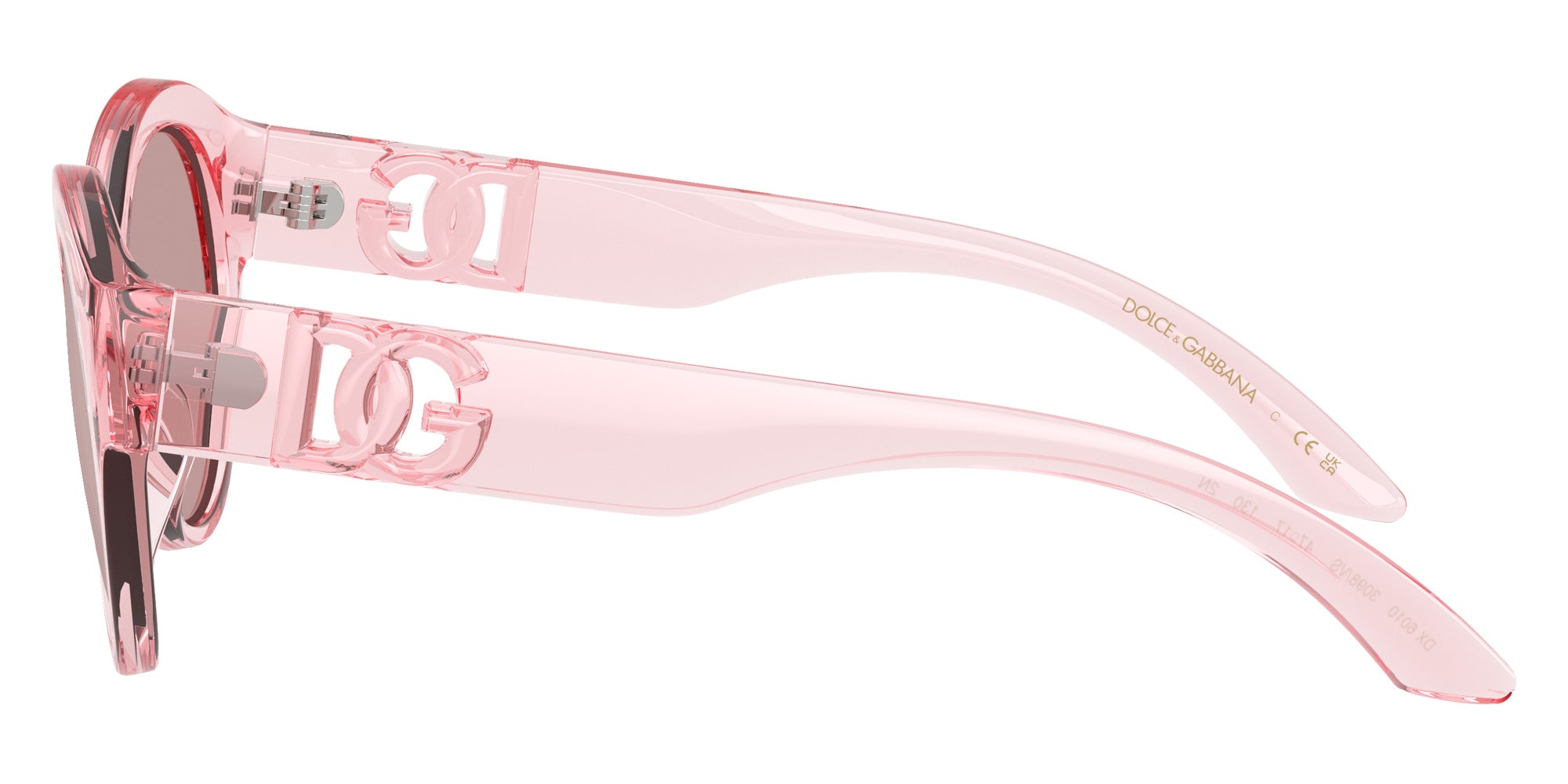 DOLCE & GABBANA DX6010 3098VS 47 - Transparent Pink / Light Violet Mirrored Silver Int #id:dx60103098vs_s:100110