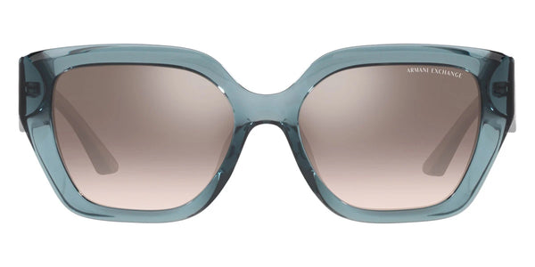 Shiny Transparent Azure / Clear Gradient Blue Mirrored Silver / 54-17-140