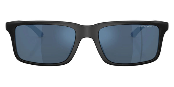 Matte Black / Dark Blue Mirrored Blue / 57-19-145