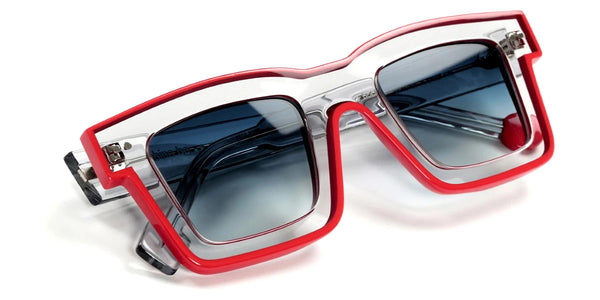 Shiny Translucent Gray/Shiny Red / 47-25-145