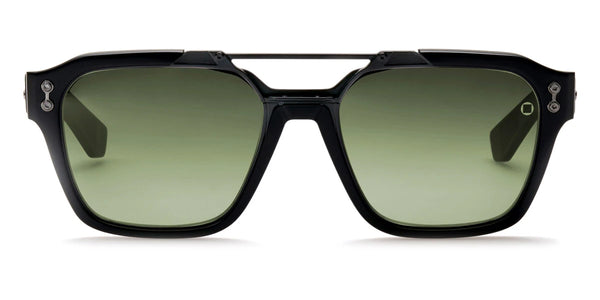 Black/Black Rhodium / Deep Emerald Green / 55-19-145