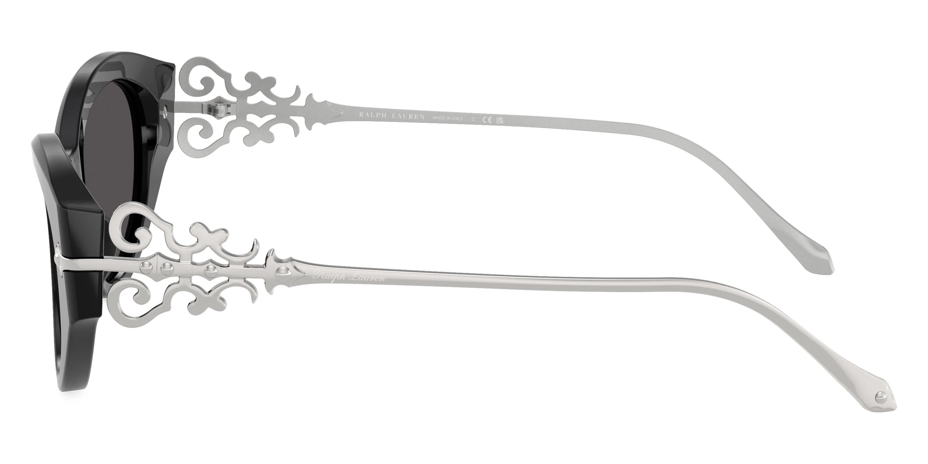 RALPH LAUREN RL8227U 500187 52 - Black/Shiny Silver / Dark Gray