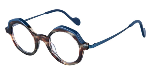 Tortoiseshell and Solid Ink Blue/Matte Pacific Green / 43-23