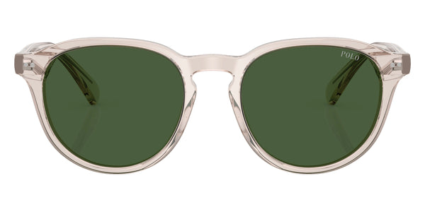 Shiny Transparent Light Taupe / Bottle Green / 52-19-145