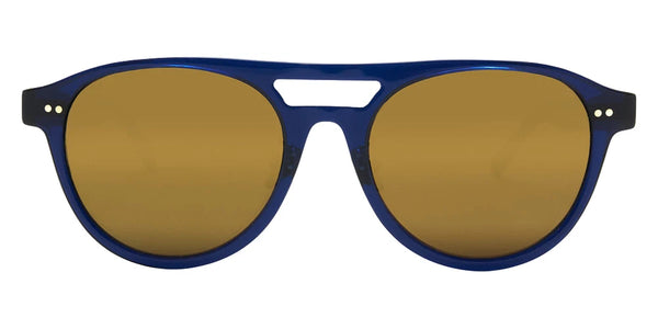 Translucent Cobalt Blue/12k Hinges / Solid Gold Mirrored / 51-18-145