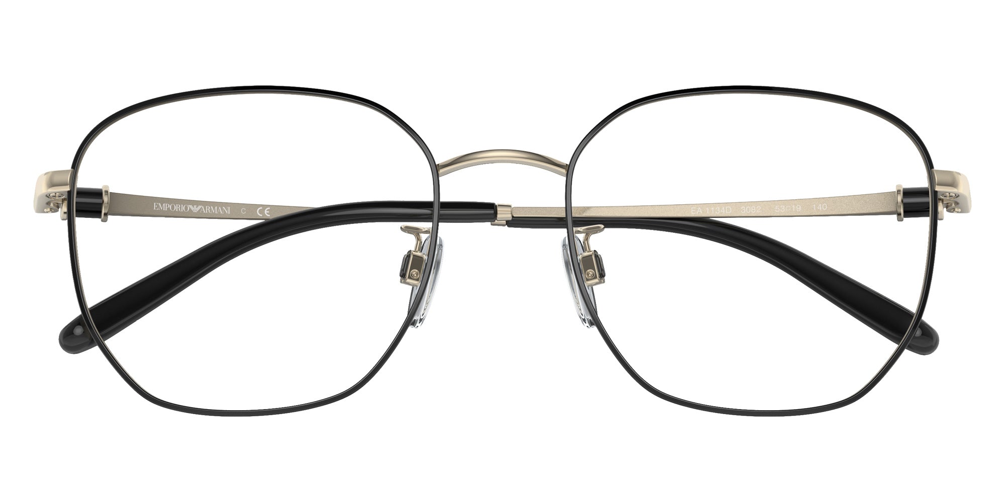 EMPORIO ARMANI EA1134D 3082 53 - Shiny Pale Gold/Black #id:ea1134d3082_s:100120