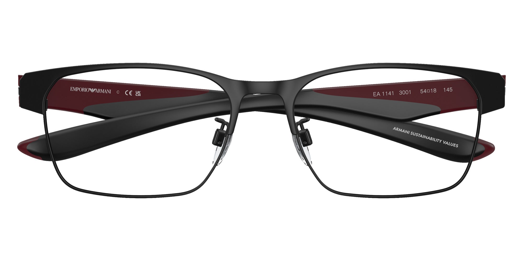 EMPORIO ARMANI EA1141 3001 56 - Matte Black #id:ea11413001_s:100120