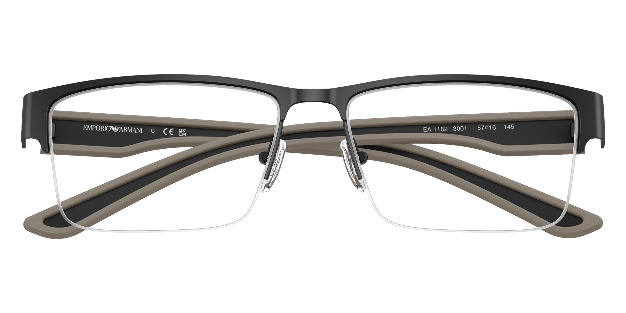 EMPORIO ARMANI EA1182 3001 55 - Rubberized Matte Black #id:ea11823001_s:100100