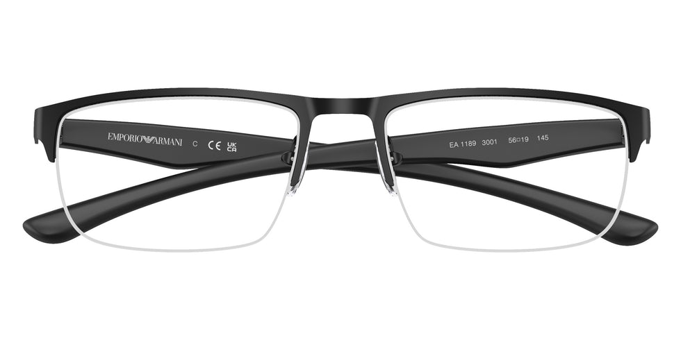 EMPORIO ARMANI EA1189 3001 54 - Matte Black #id:ea11893001_s:100120