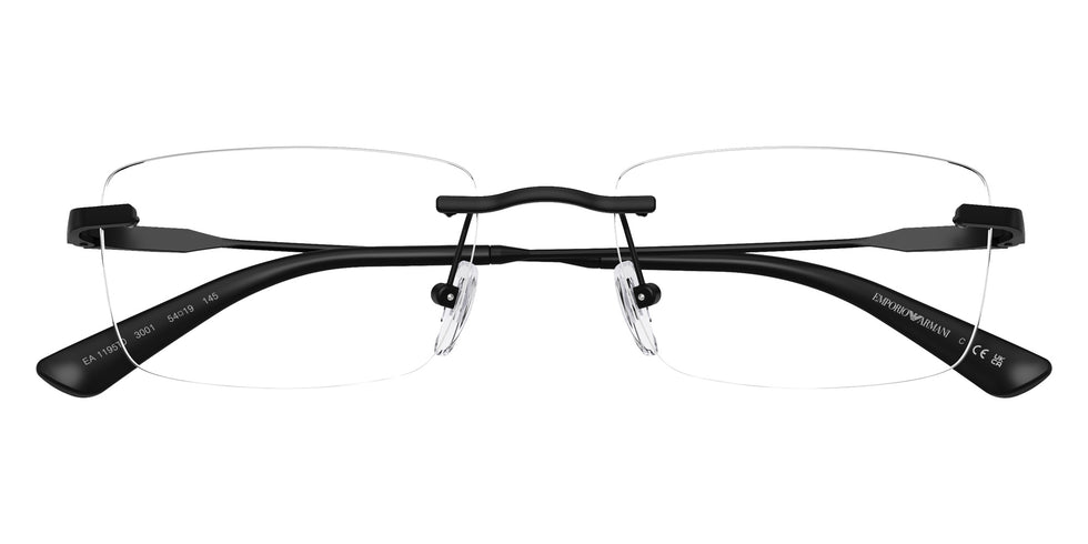 EMPORIO ARMANI EA1195TD 3001 54 - Matte Black #id:ea1195td3001_s:100120
