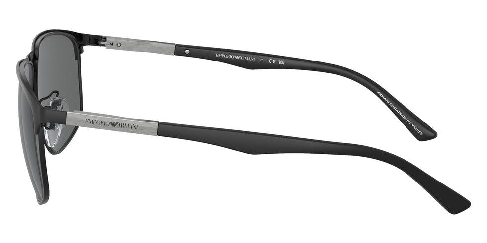 EMPORIO ARMANI EA2094 300187 60 - Matte Black / Dark Gray #id:ea2094300187_s:100110