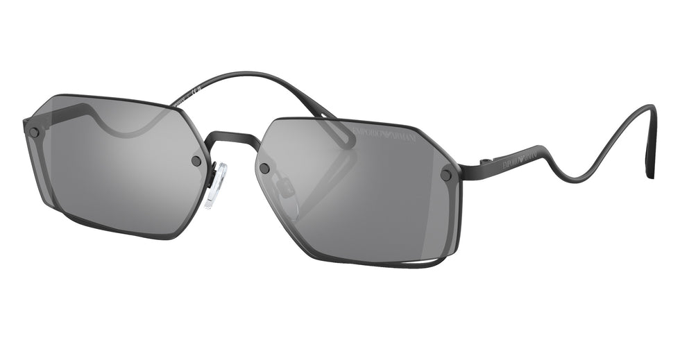 EMPORIO ARMANI EA2136 30016G 58 - Matte Black / Gray Mirrored Silver #id:ea213630016g_s:100105