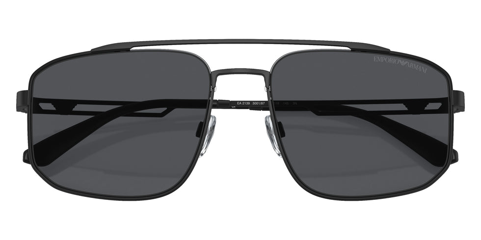 EMPORIO ARMANI EA2139 300187 57 - Matte Black / Dark Gray #id:ea2139300187_s:100120