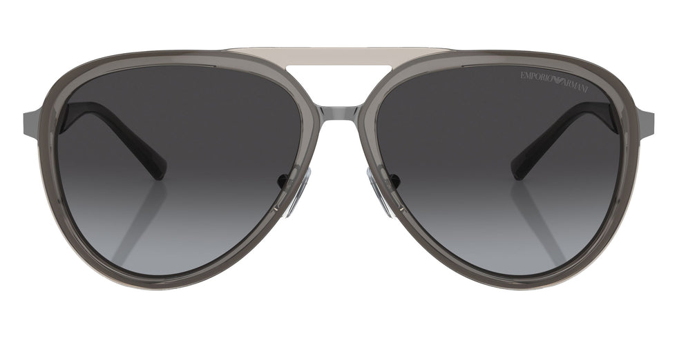 EMPORIO ARMANI EA2145 33578G 59 - Shiny Transparent Smoke / Gradient Gray #id:ea214533578g_s:100100