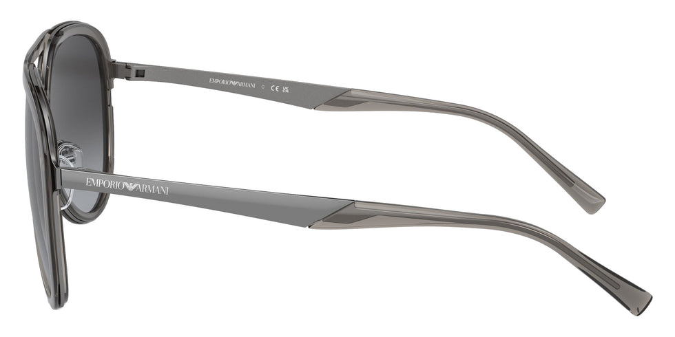 EMPORIO ARMANI EA2145 33578G 59 - Shiny Transparent Smoke / Gradient Gray #id:ea214533578g_s:100110