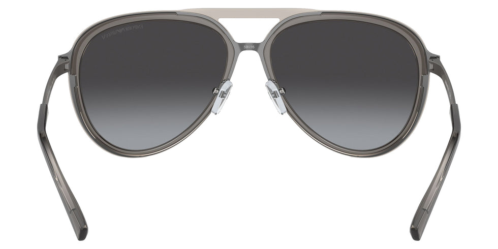 EMPORIO ARMANI EA2145 33578G 59 - Shiny Transparent Smoke / Gradient Gray #id:ea214533578g_s:100115