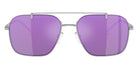 EMPORIO ARMANI EA2150 30154V 57 - Shiny Silver / Gray Mirrored Violet #id:ea215030154v_s:100100