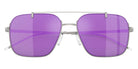 EMPORIO ARMANI EA2150 30154V 57 - Shiny Silver / Gray Mirrored Violet #id:ea215030154v_s:100120