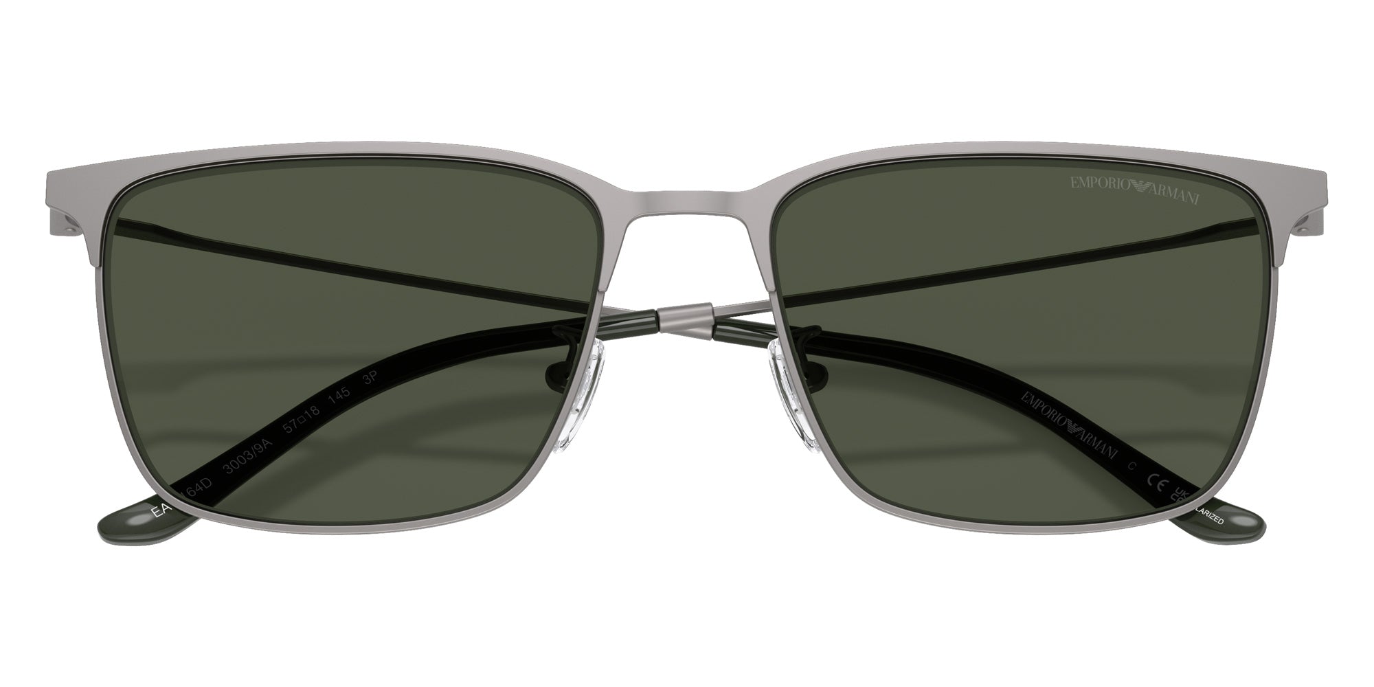 EMPORIO ARMANI EA2164D 30039A 57 - Matte Gunmetal / Polarized Dark Green #id:ea2164d30039a_s:102120