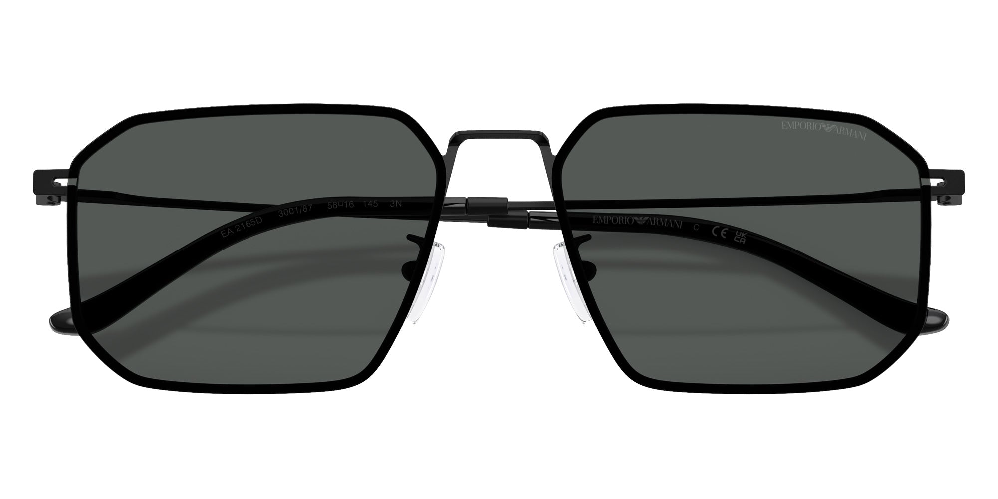 EMPORIO ARMANI EA2165D 300187 58 - Matte Black / Dark Gray #id:ea2165d300187_s:100120
