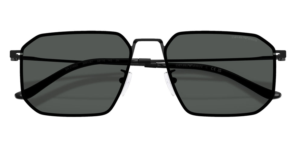 EMPORIO ARMANI EA2165D 300187 58 - Matte Black / Dark Gray #id:ea2165d300187_s:100120