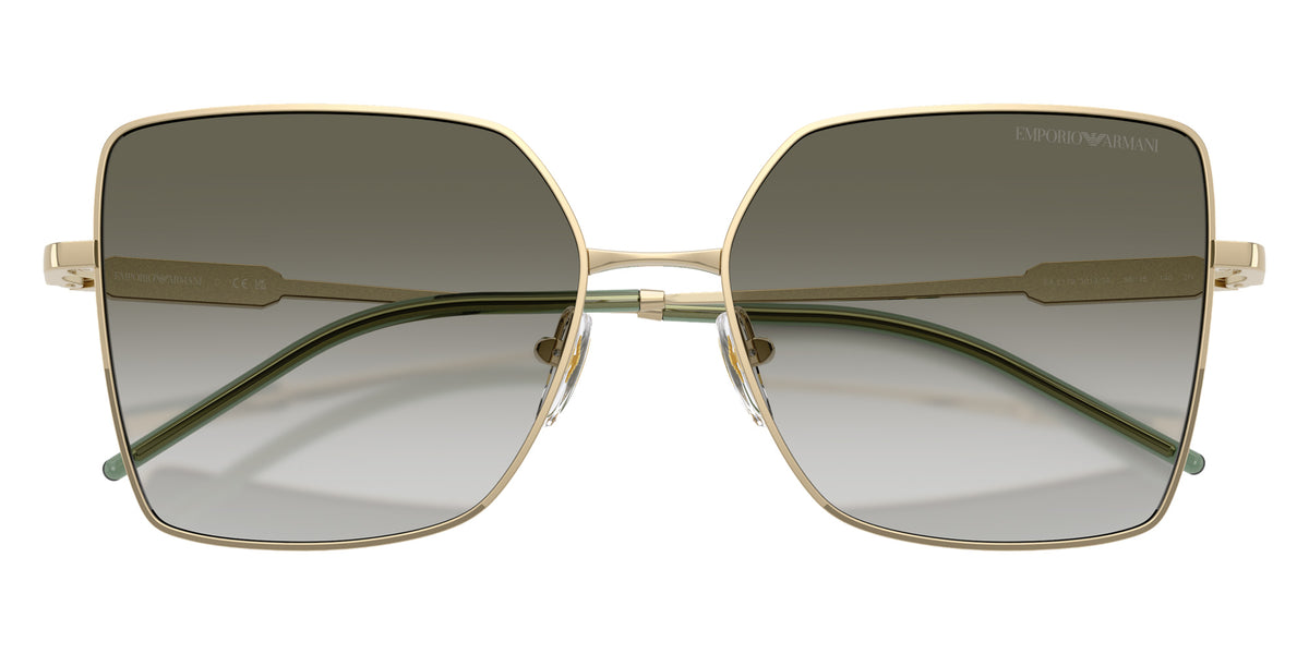 EMPORIO ARMANI EA2179 30132A 56 - Shiny Pale Gold / Clear Gradient Dark Green #id:ea217930132a_s:102120