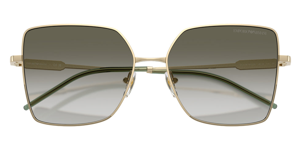 EMPORIO ARMANI EA2179 30132A 56 - Shiny Pale Gold / Clear Gradient Dark Green #id:ea217930132a_s:102120