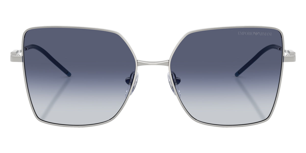 EMPORIO ARMANI EA2179 30158H 56 - Shiny Silver / Gray Gradient Blue #id:ea217930158h_s:106100