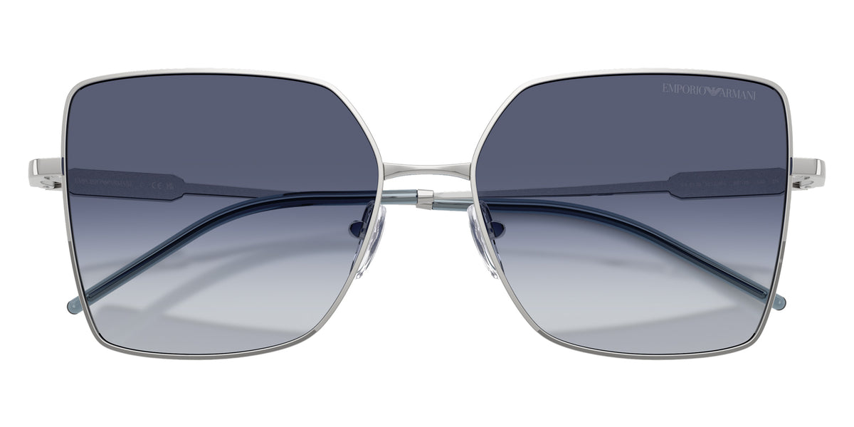 EMPORIO ARMANI EA2179 30158H 56 - Shiny Silver / Gray Gradient Blue #id:ea217930158h_s:106120