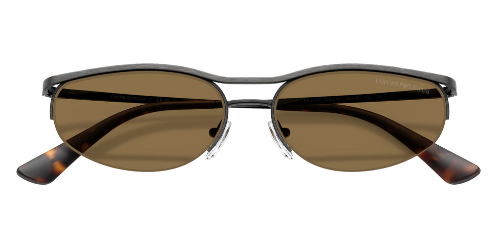 EMPORIO ARMANI EA2180 344573 54 - Shiny Anticate Silver / Dark Brown #id:ea2180344573_s:102120