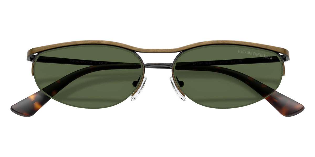 EMPORIO ARMANI EA2180 344671 54 - Shiny Anticate Gold / Dark Green #id:ea2180344671_s:104120