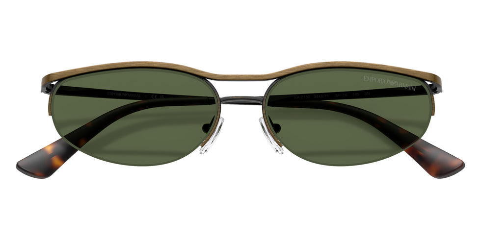 EMPORIO ARMANI EA2180 344671 54 - Shiny Anticate Gold / Dark Green #id:ea2180344671_s:104120