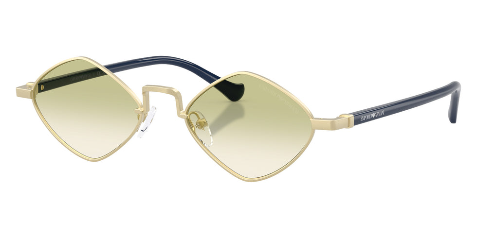 EMPORIO ARMANI EA2182 30028E 50 - Matte Pale Gold / Clear Gradient Green #id:ea218230028e_s:100105